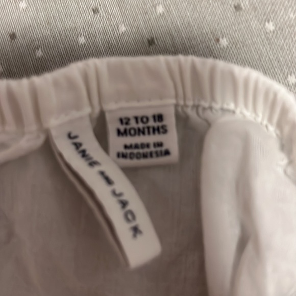 Gently used Janie and Jack 12-18m sear sucker sun dress w/ bloomers - Picture 3 of 5